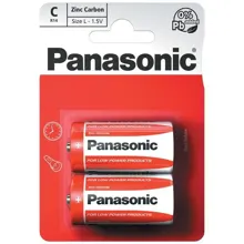PANASONIC zinc-carbon batteries. ZINC.CARBON C/R14 ;BL2