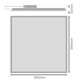 PANEL ECO 600 UGR19 600 E 36W 865 U19