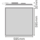 PANEL FLEX 600 DALI 30W 840