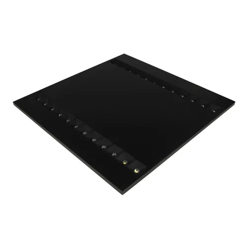 PANEL LOUVER 600 V 27.5W 840 U16 BK DALI