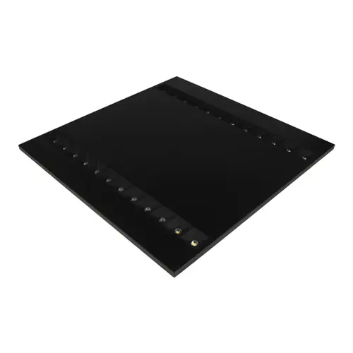 PANEL LOUVER 600 V 27.5W 840 U16 BK