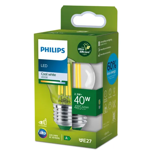 PHILIPS CLA 40W P45 E27 4000K CL UE SRT4