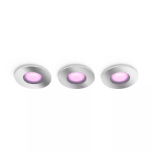PHILIPS HUE downlight LED Xamento x5.7W GU10 350lm/820-65/WCA IP44; chrome 3-pk