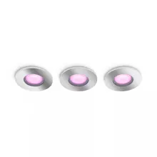 PHILIPS HUE downlight LED Xamento x5.7W GU10 350lm/820-65/WCA IP44; chrome 3-pk
