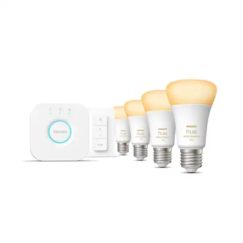 PHILIPS HUE-WA starter.kit, bridge+switch 4xA60 E27 11W/75W 1055lm