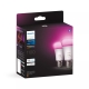 PHILIPS HUE-WCA bulb A60 9W/75W E27 2000-6500K/RGB 1100lm 2-pack