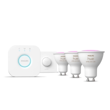 PHILIPS HUE-WCA starter.kit, bridge+s.button 3xGU10 4.2W 400lm