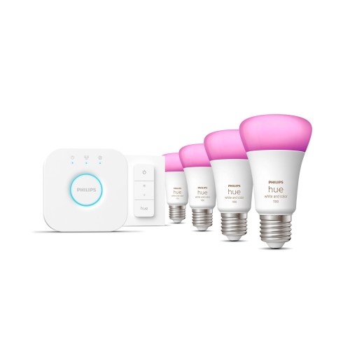 PHILIPS HUE-WCA starter.kit, bridge+switch 4xA60 E27 11W/75W 1055lm