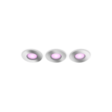 PHILIPS HUE-WCA svít.down.LED Xamento 3x4.2W 1200lm/820-865 IP20 ; chrom