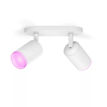 PHILIPS HUE-WCA svít.směr.LED Fugato 2x4.2W 800lm/820-865 IP20 ; bílá