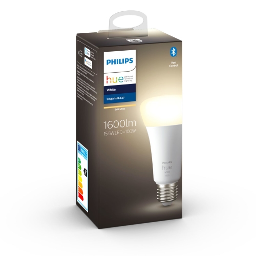 PHILIPS HUE-WH WHITE bulb A67 15.5W/100W E27 2700K 1600lm Dim
