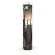PHILIPS HUE-WHITE column light. Turaco 1x9.5W 806lm/827 E27 IP44; anthracite