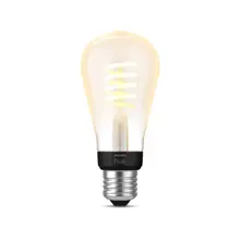 PHILIPS HUE-WHITE filam.bulb ST64 7W/NIL E27 2100K 550lm Dim