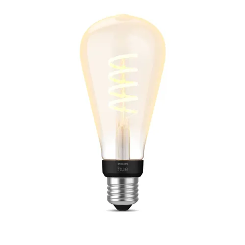 PHILIPS HUE-WHITE filam.bulb ST72 7W/NIL E27 2100K 550lm Dim EUR