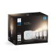 PHILIPS HUE-WHITE kit; gate+sw. + 3xA60 9.5W/75W E27 2700K 1100lm Dim 25Y EUR