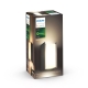 PHILIPS HUE-WHITE wall light. Turaco 1x9.5W 806lm/827 E27 IP44; anthracite