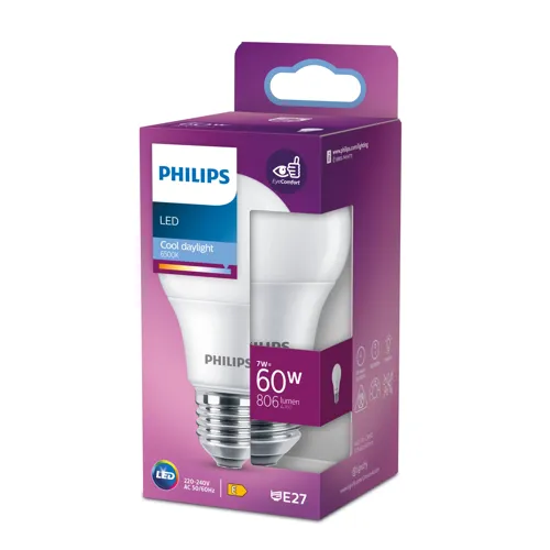PHILIPS LED 60W A60 E27 CDL FR ND 1SRT4