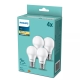PHILIPS LED bulb A60 10W/75W E27 2700K 1055lm NonDim 15Y opal 4-pack