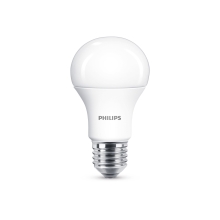 PHILIPS LED bulb A60 10W/75W E27 4000K 1055lm NonDim 15Y matt BL