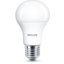 PHILIPS LED bulb A60 10W/75W E27 4000K 1055lm NonDim 15Y matt BL