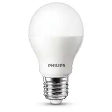 PHILIPS LED bulb A60 5.5W/40W E27 2700K 470lm NonDim 15Y opal BL