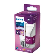 PHILIPS LED bulb A60 6.5W/60W E27 4000K 806lm NonDim 15Y opal sou.sensor