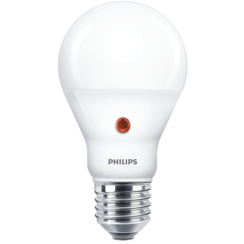 PHILIPS LED bulb A60 6.5W/60W E27 4000K 806lm NonDim 15Y opál sou.senzor