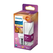 PHILIPS LED bulb A60 7.2W/75W E27 2200-2700K 1055lm Dim 15Y opal