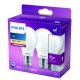 PHILIPS LED bulb A60 8.5W/75W E27 2700K 1055lm NonDim 15Y opál 2-pack