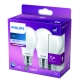 PHILIPS LED bulb A60 8.5W/75W E27 4000K 1055lm NonDim 15Y opál 2-pack