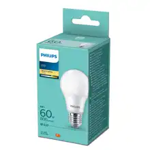 PHILIPS LED bulb A60 E27 8W/60W 806lm/827  15Y NonDim ; opál