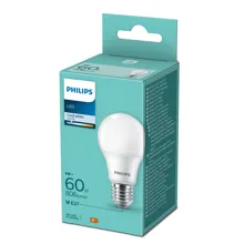 PHILIPS LED bulb A60 E27 8W/60W 806lm/840  15Y NonDim ; opál
