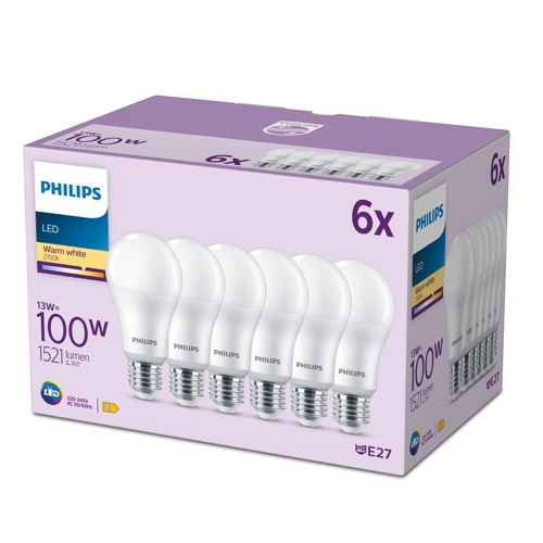 Philips LED.bulb A67 E27 100W/100W 1521lm/827 15Y NonDim;  opál
