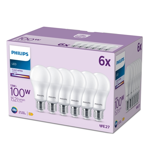 Philips LED.bulb A67 E27 100W/100W 1521lm/840 15Y NonDim;  opál