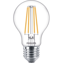 PHILIPS LED bulb Classic A60 8.5W/75W E27 2700K 1055lm NonDim 15Y clear BL