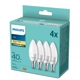 Philips LED.candle B35 E14 40W/40W 470lm/827 15Y NonDim;  opál