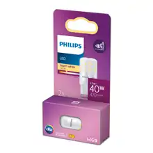 PHILIPS LED capsule 3.7W/40W G9 G9 3.7W/40W 470lm/827  15Y NonDim ; 2-pack