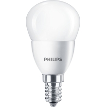 PHILIPS LED chandelier P45 5.5W/40W E14 2700K 470lm NonDim 15Y matt BL