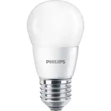PHILIPS LED chandelier P48 7W/60W E27 2700K 806lm NonDim 15Y matt BL