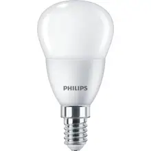 PHILIPS LED chandelierLED CorePro P45 5W/40W E14 2700K 470lm NonDim 15Y opal