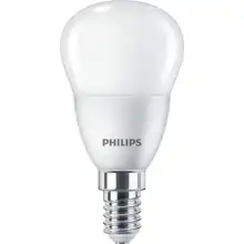 PHILIPS LED chandelierLED CorePro P45 5W/40W E14 4000K 470lm NonDim 15Y opal