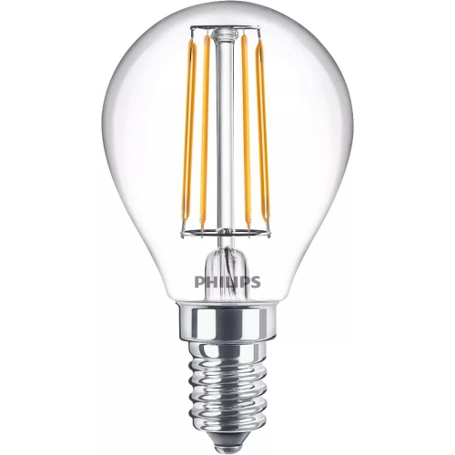 PHILIPS LED chandeliers.filam. P45 4.3W/40W E14 2700K 470lm NonDim 15Y BL