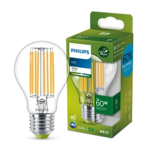 PHILIPS LED filam.bulb A60 4W/60W E27 3000K 840lm NonDim 50Y