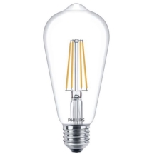 PHILIPS LED filam.bulb ST64 7W/60W E27 2700K 806lm NonDim 15Y