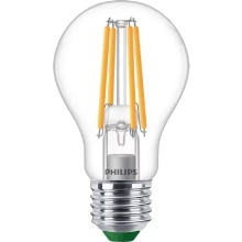 PHILIPS LED filam.bulb UE A60 4W/60W E27 2700K 840lm Dim 50Y čirá