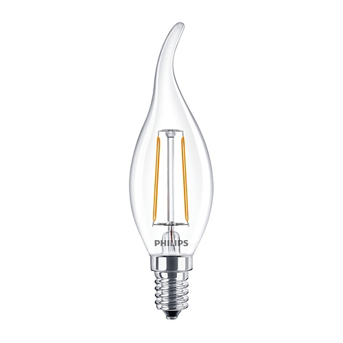 PHILIPS LED filam.candleLED CorePro BA35 2W/25W E14 2700K 250lm NonDim 15Y