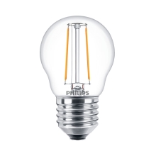 PHILIPS LED filam.lustreLED CorePro P45 2W/25W E27 2700K 250lm NonDim 15Y