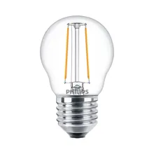 PHILIPS LED filam.lustreLED CorePro P45 2W/25W E27 2700K 250lm NonDim 15Y