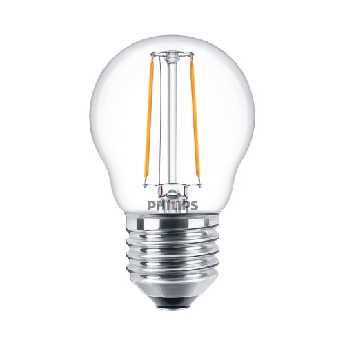 PHILIPS LED filam.lustreLED CorePro P45 2W/25W E27 2700K 250lm NonDim 15Y