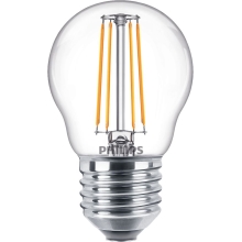 PHILIPS LED filam.lustreLED CorePro P45 4.3W/40W E27 2700K 470lm NonDim 15Y